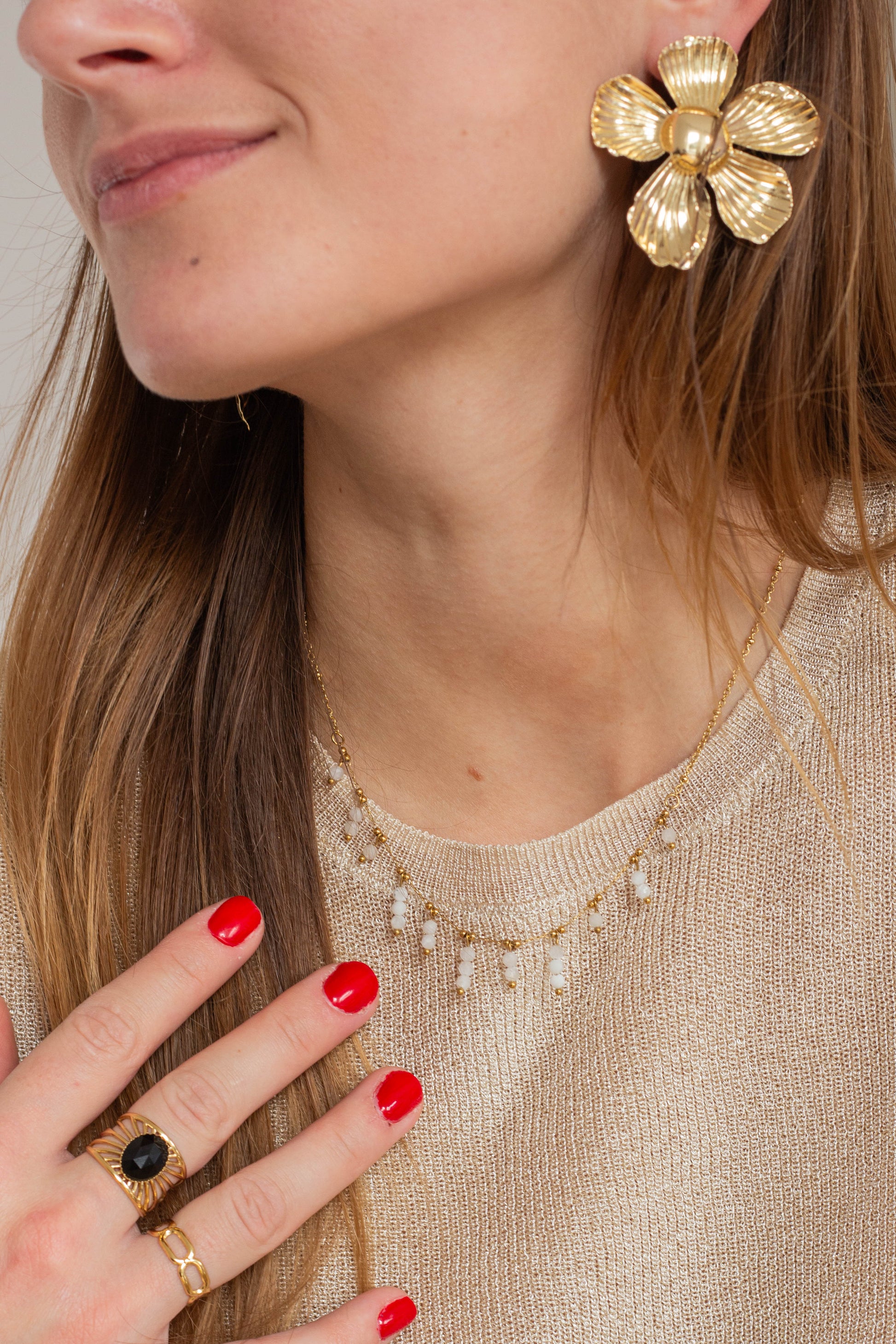 Boucles d'oreilles Fleurie - ChoosEmi