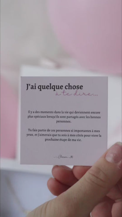 Box témoin avec bijou mystère